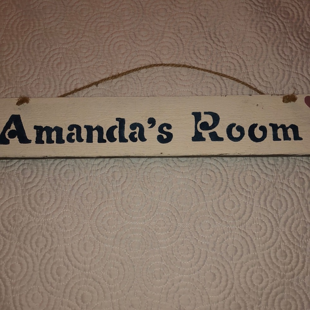 Hand painted Wooden Sign